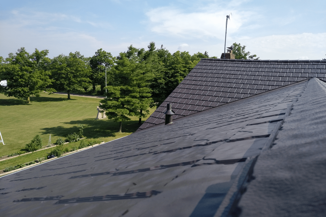 Standing Seam Metal Roof Installed on Barn house in Barrie
